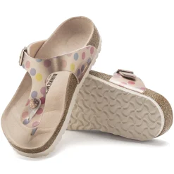 New Birkenstock Gizeh Kids Bs Electric Metallic Dots Copper