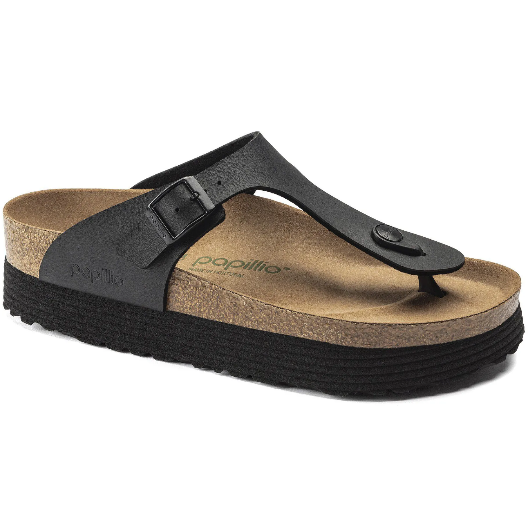 Discount Birkenstock Gizeh Platform Vegansk Black