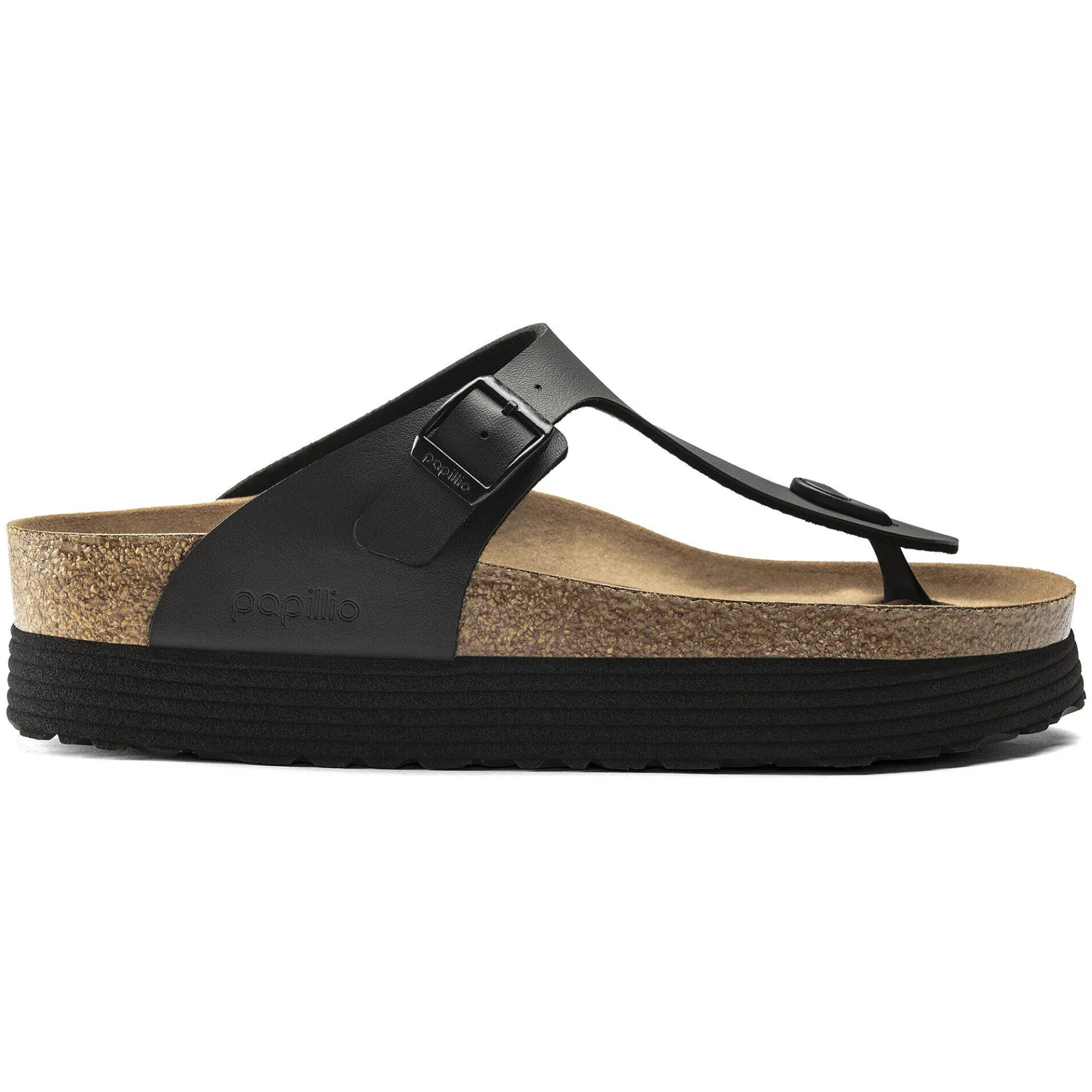 Discount Birkenstock Gizeh Platform Vegansk Black