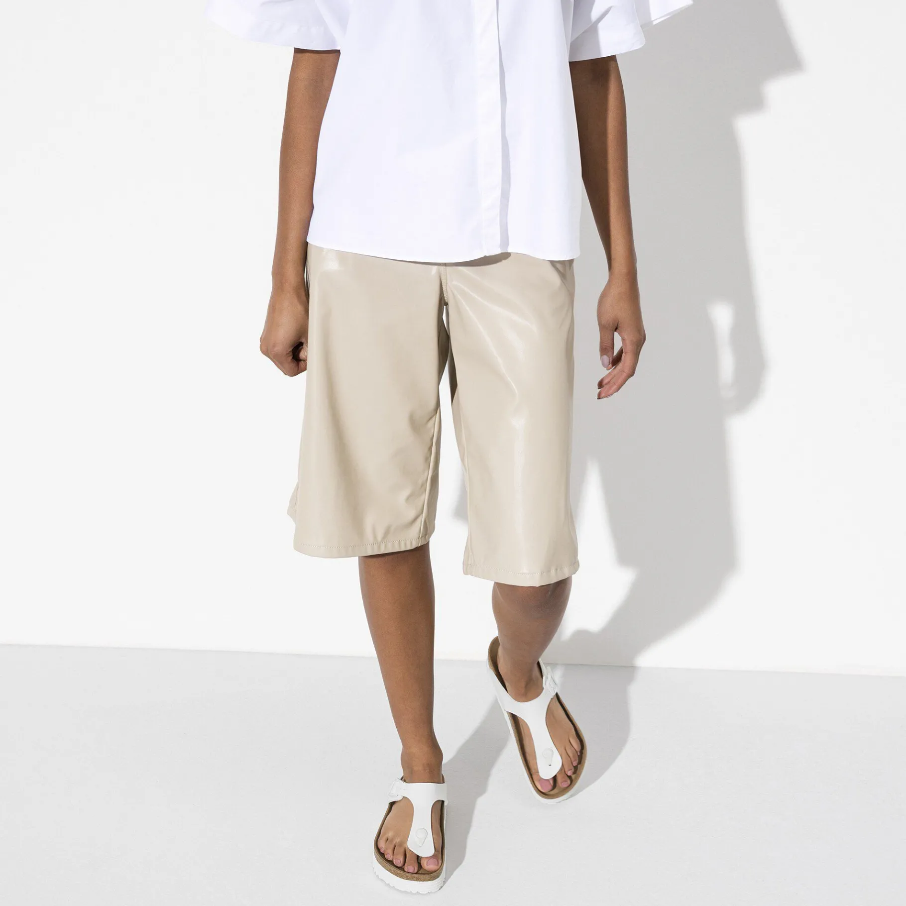 Best Birkenstock Gizeh Platform Vegansk White