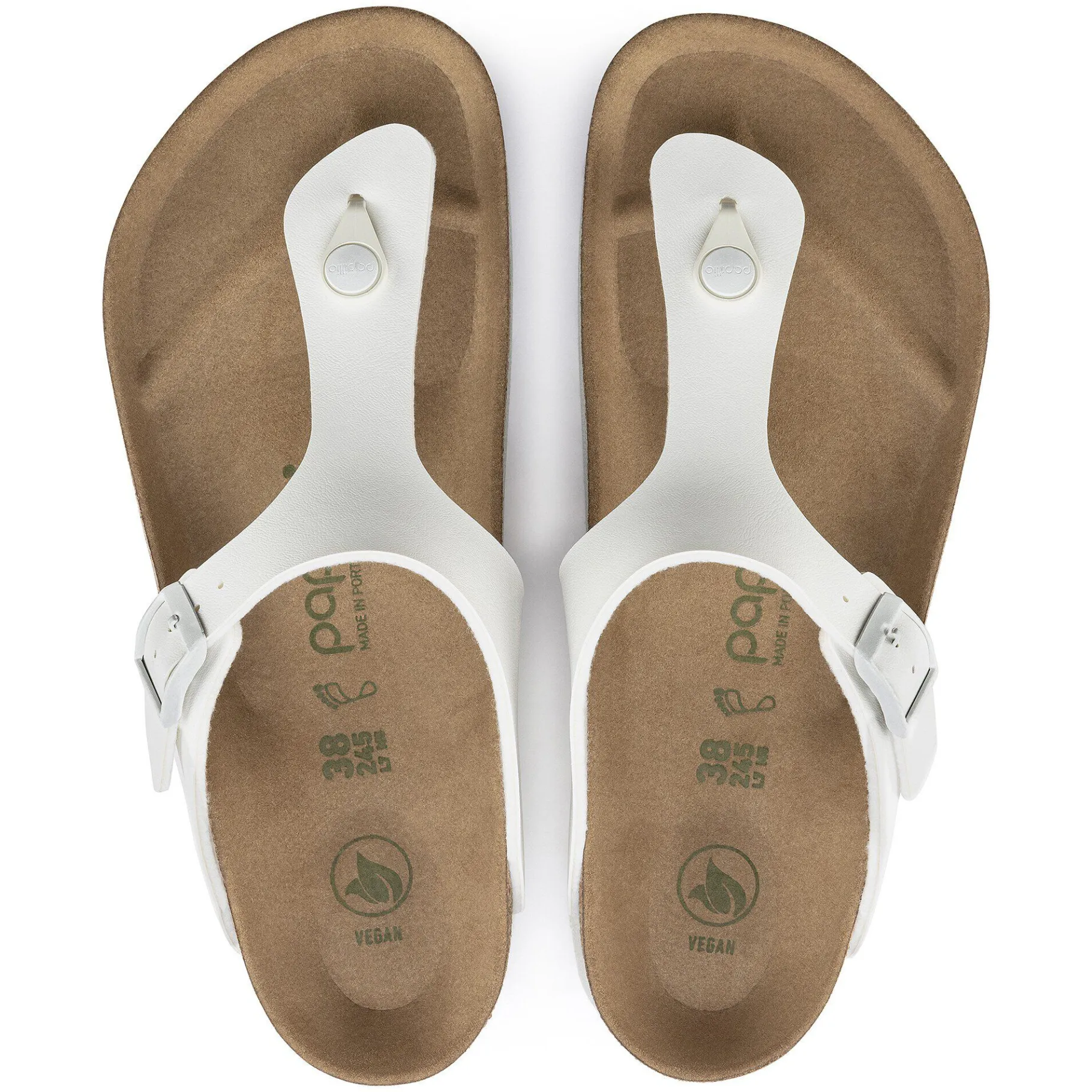 Best Birkenstock Gizeh Platform Vegansk White