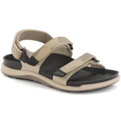 Cheap Birkenstock Kalahari Damer Futura Geometric Camo Beige
