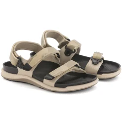Cheap Birkenstock Kalahari Damer Futura Geometric Camo Beige