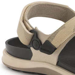 Cheap Birkenstock Kalahari Damer Futura Geometric Camo Beige
