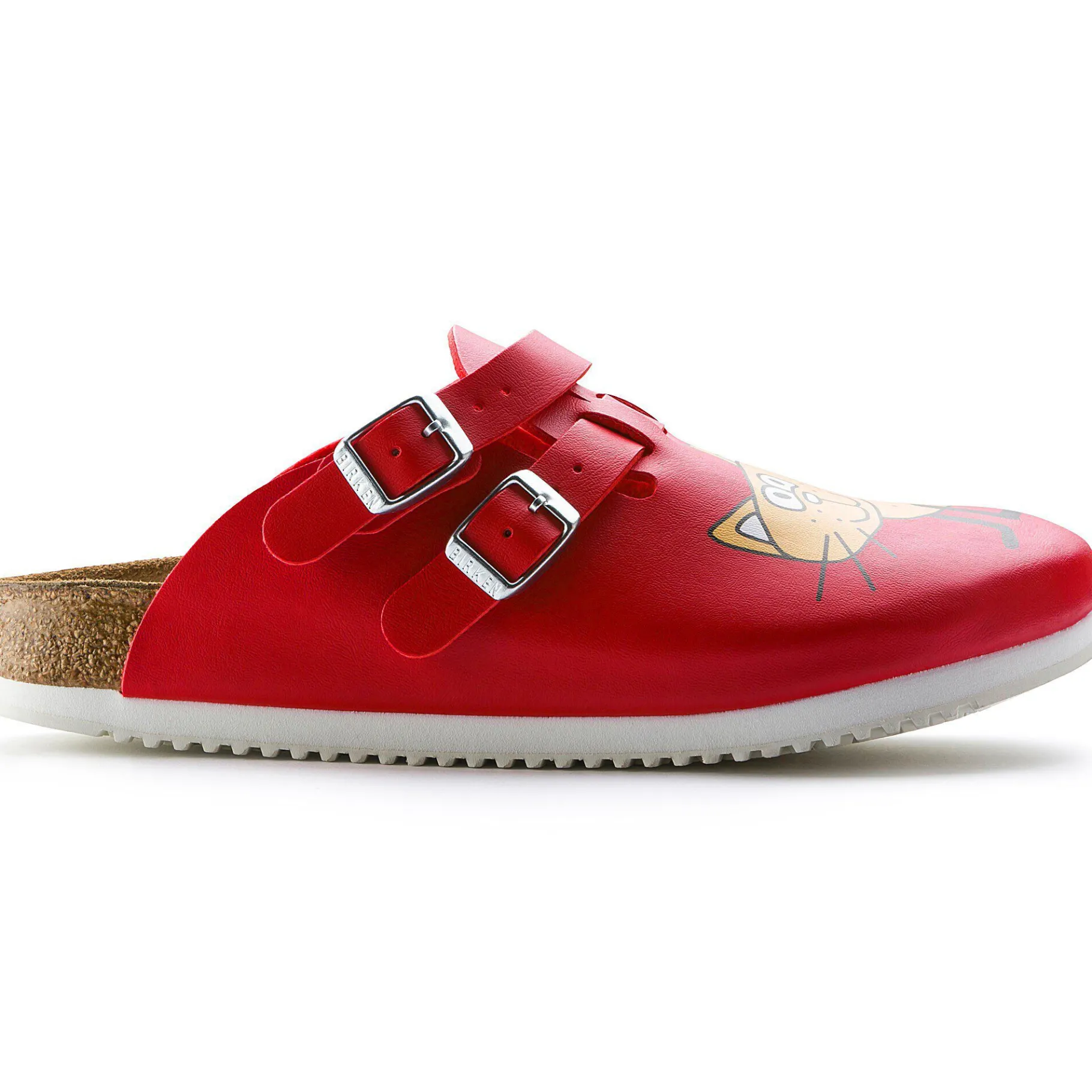 Discount Birkenstock Kay Sl Cat Red Background