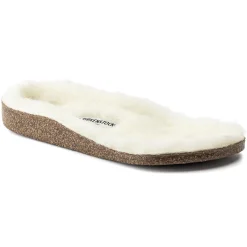 Shop Birkenstock Kids Lammeskind Fodseng Zermatt Sandshell/Creme