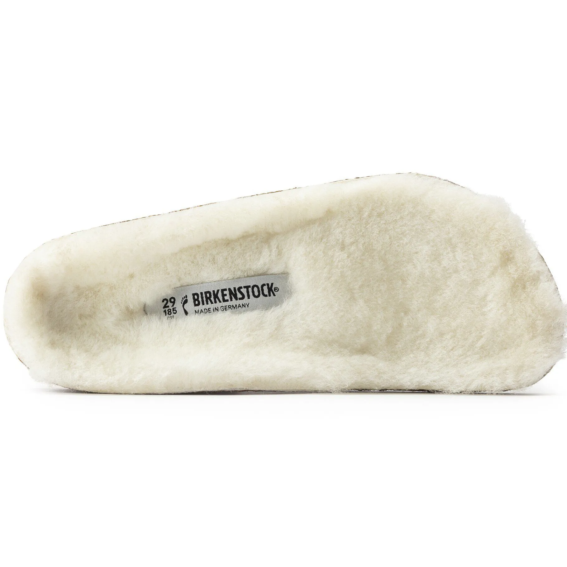 Shop Birkenstock Kids Lammeskind Fodseng Zermatt Sandshell/Creme