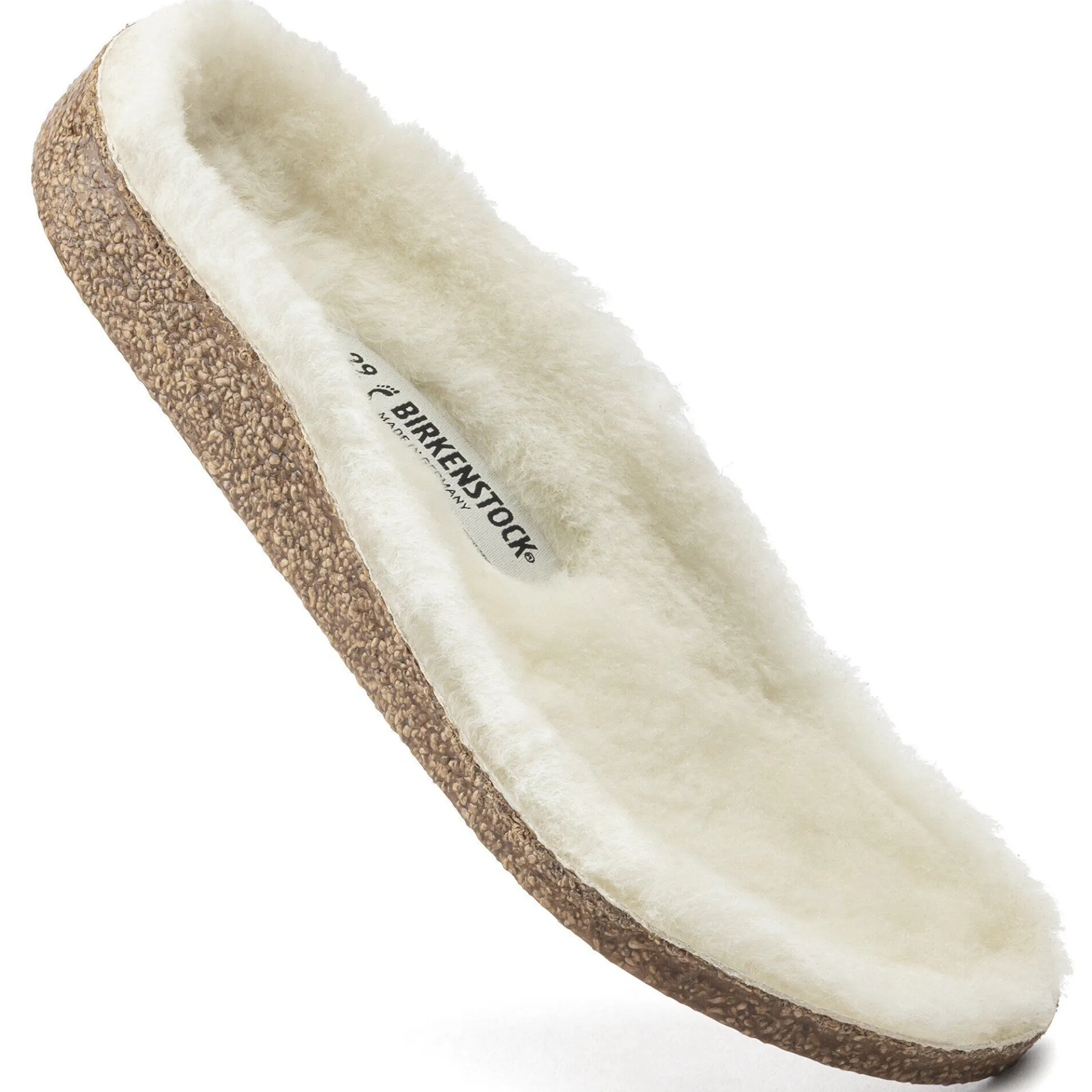 Shop Birkenstock Kids Lammeskind Fodseng Zermatt Sandshell/Creme