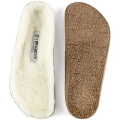 Shop Birkenstock Kids Lammeskind Fodseng Zermatt Sandshell/Creme