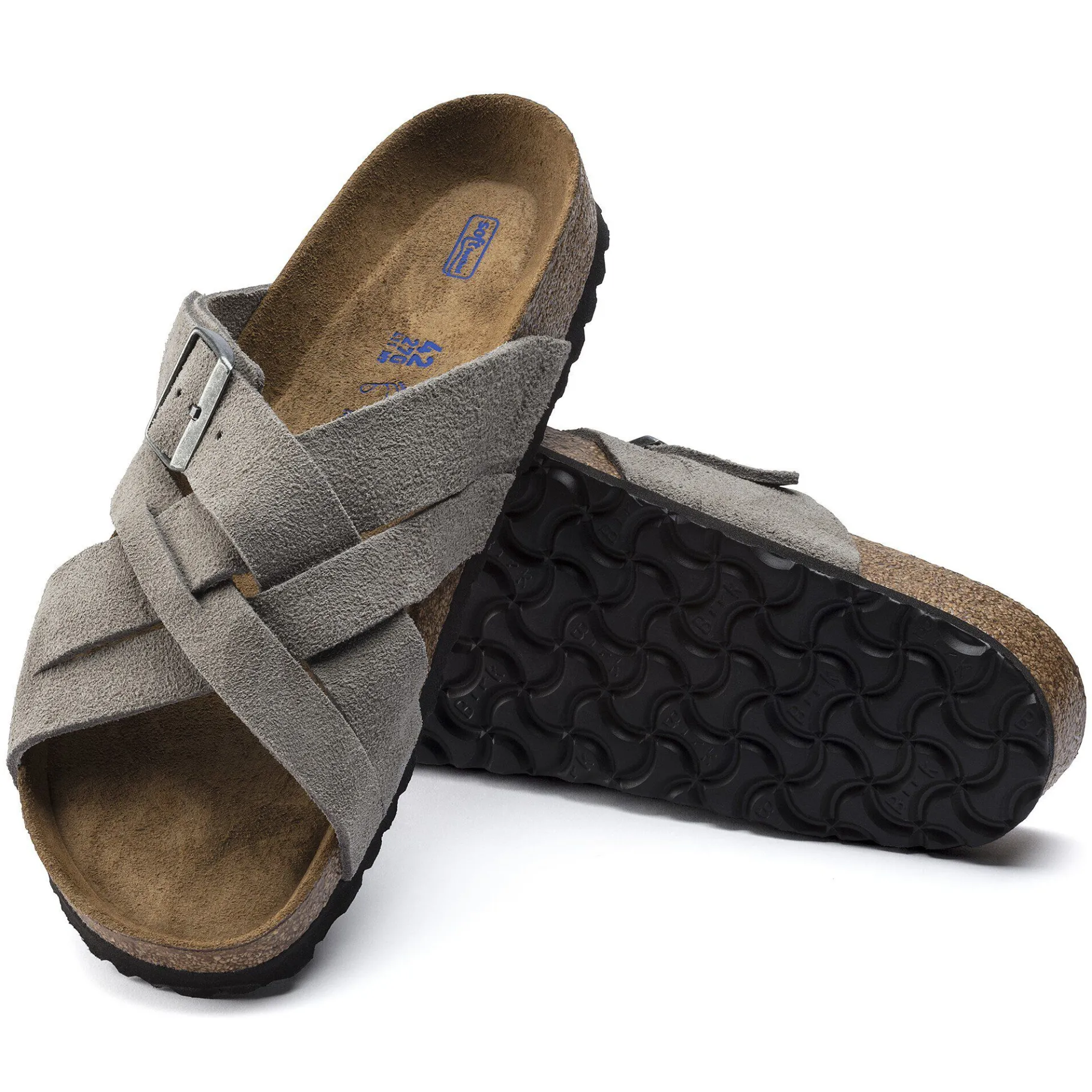 Sale Birkenstock Lugano Blod Fodseng Stone Coin