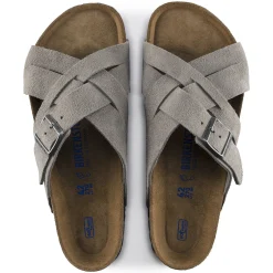 Sale Birkenstock Lugano Blod Fodseng Stone Coin