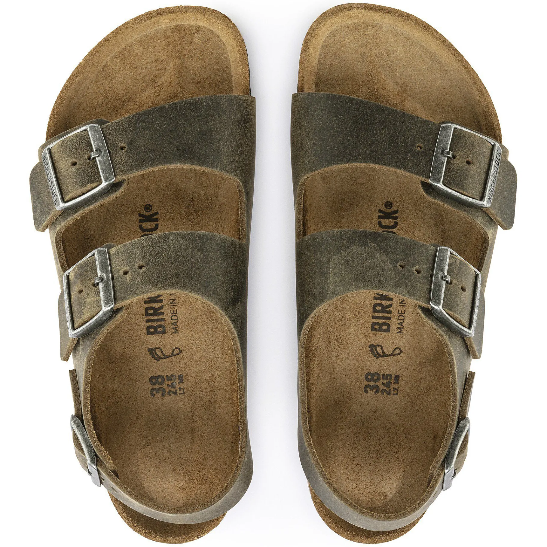 Shop Birkenstock Milano Faded Khaki