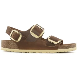 Shop Birkenstock Milano Big Buckle Cognac