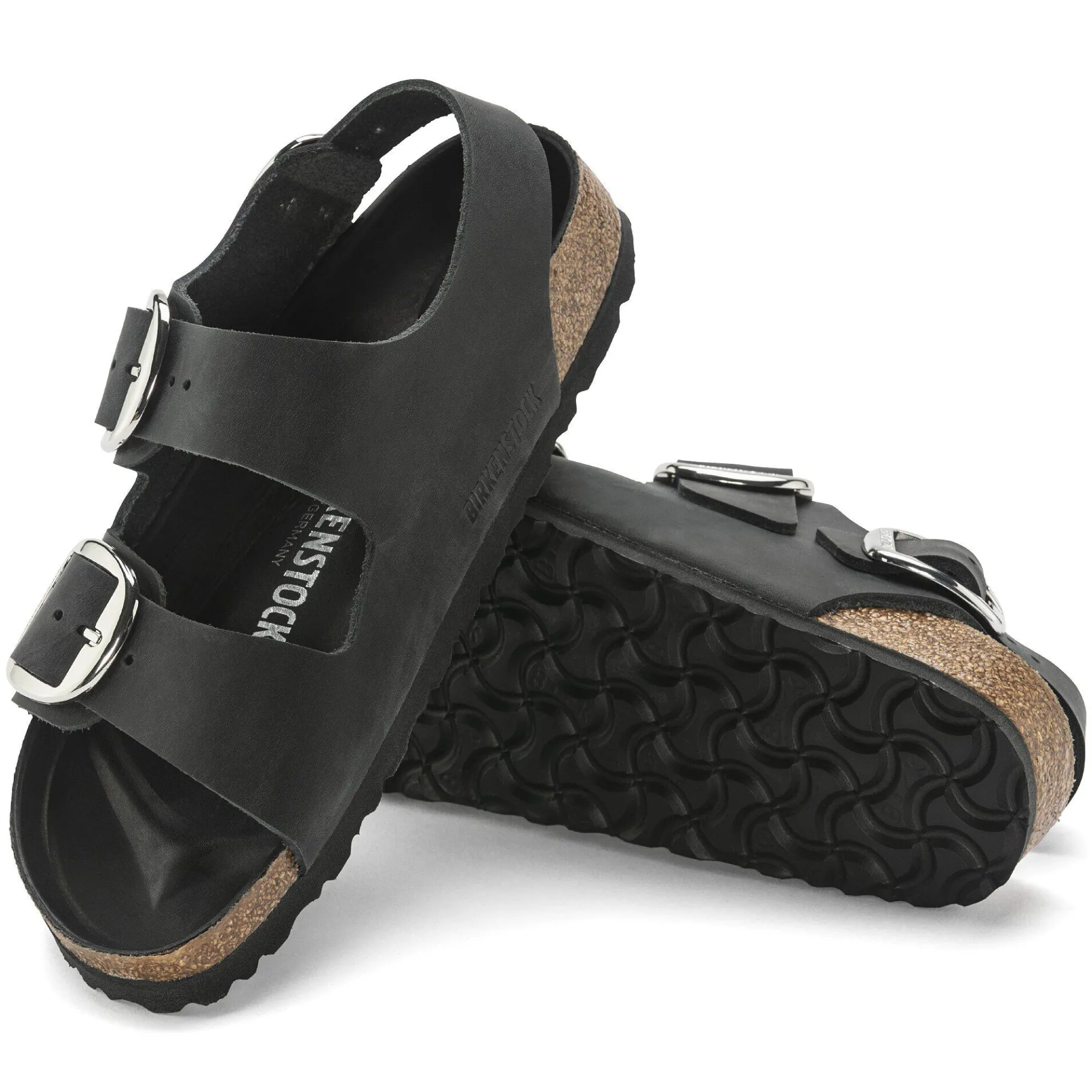 Cheap Birkenstock Milano Big Buckle Black
