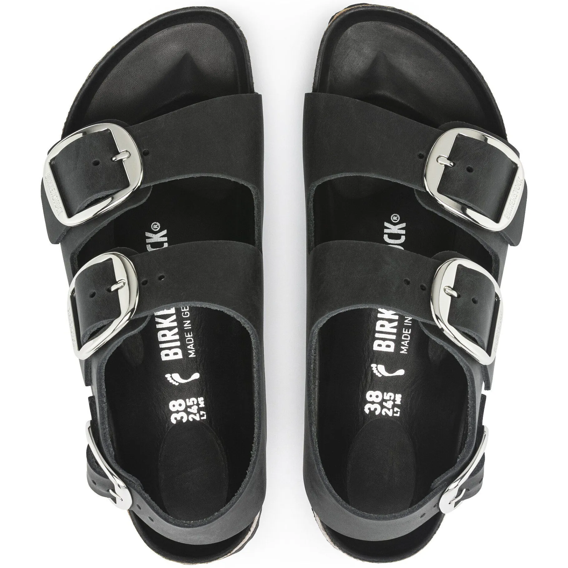 Cheap Birkenstock Milano Big Buckle Black