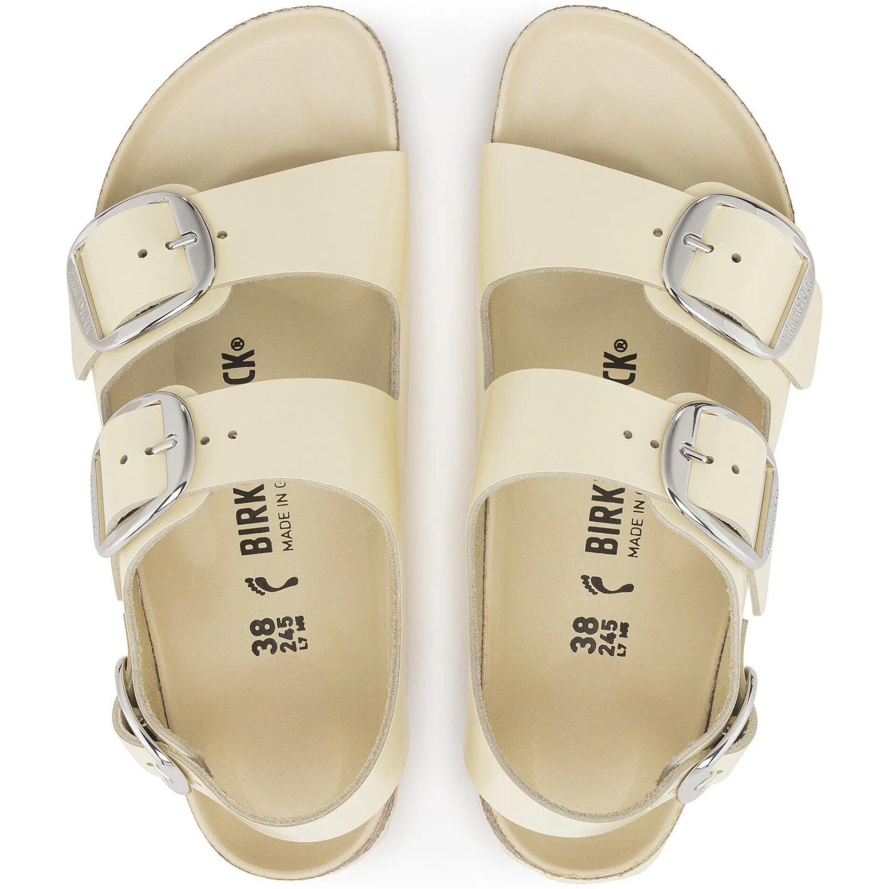 Cheap Birkenstock Milano Big Buckle High Shine Butter