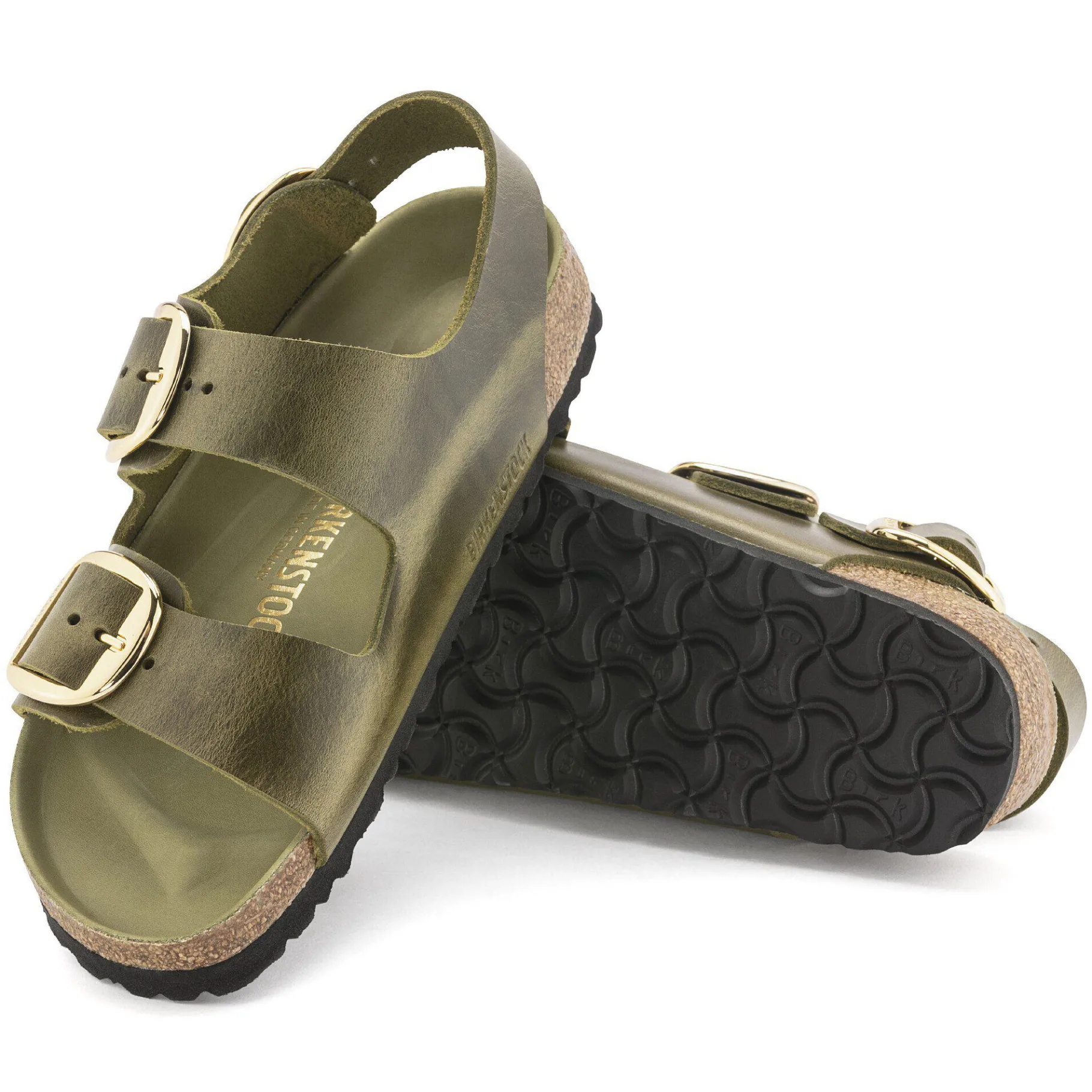 Best Sale Birkenstock Milano Big Buckle Olive Green