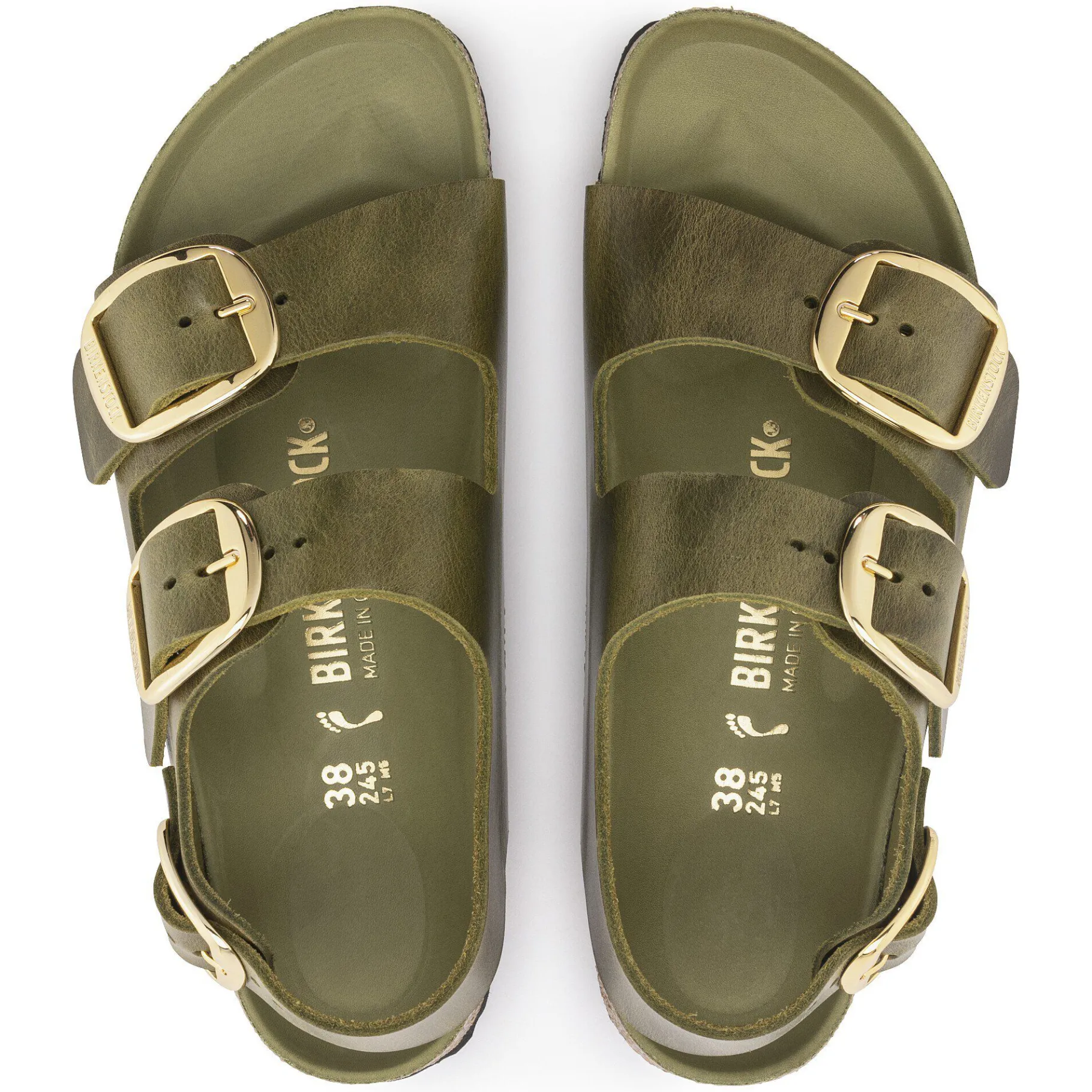 Best Sale Birkenstock Milano Big Buckle Olive Green
