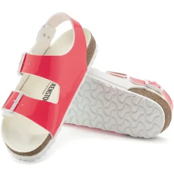 Cheap Birkenstock Milano Bs Neon Pink/White Patent