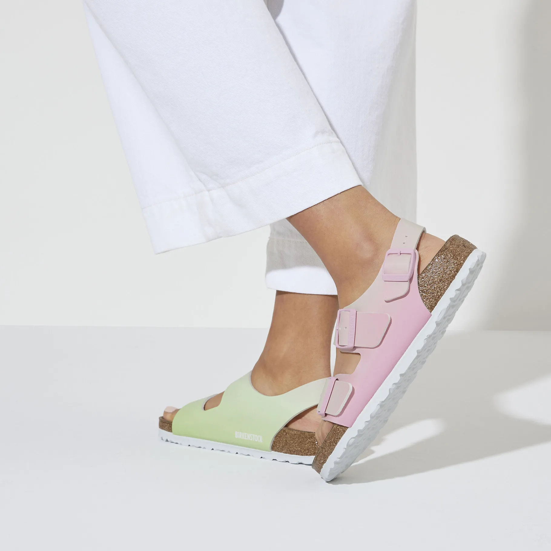 Best Birkenstock Milano Bs Candy Pink/Faded Lime