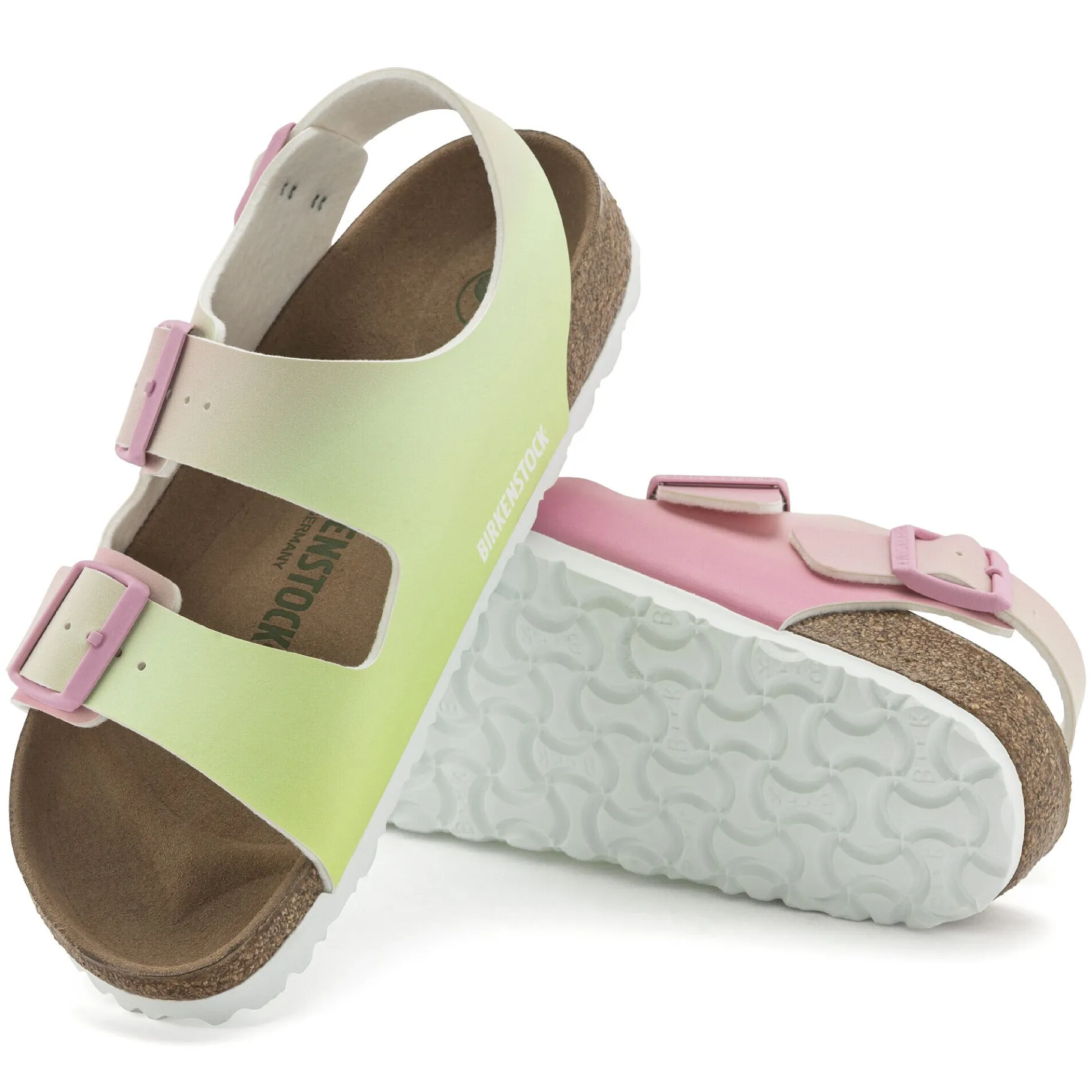 Best Birkenstock Milano Bs Candy Pink/Faded Lime