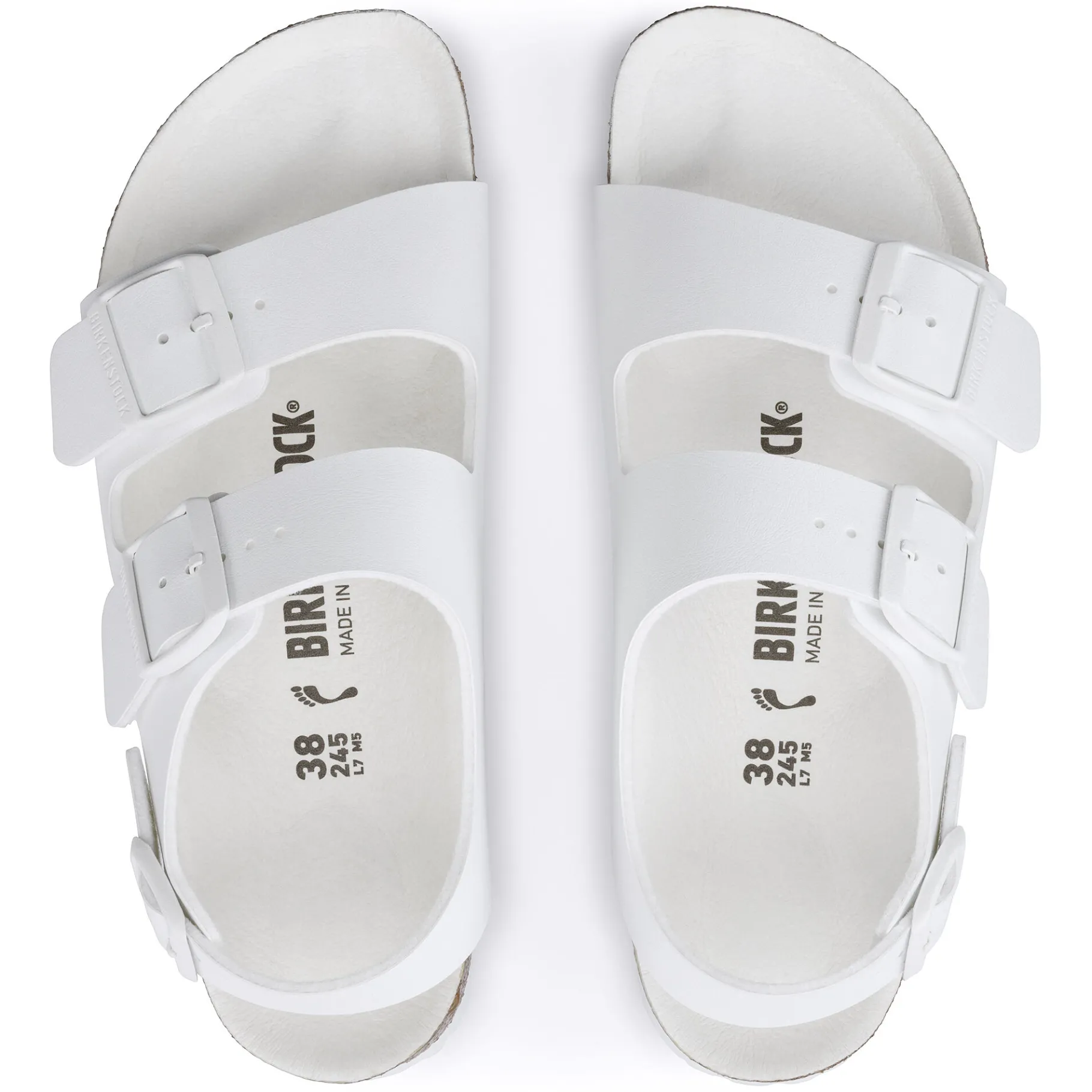 New Birkenstock Milano Bs Triples White