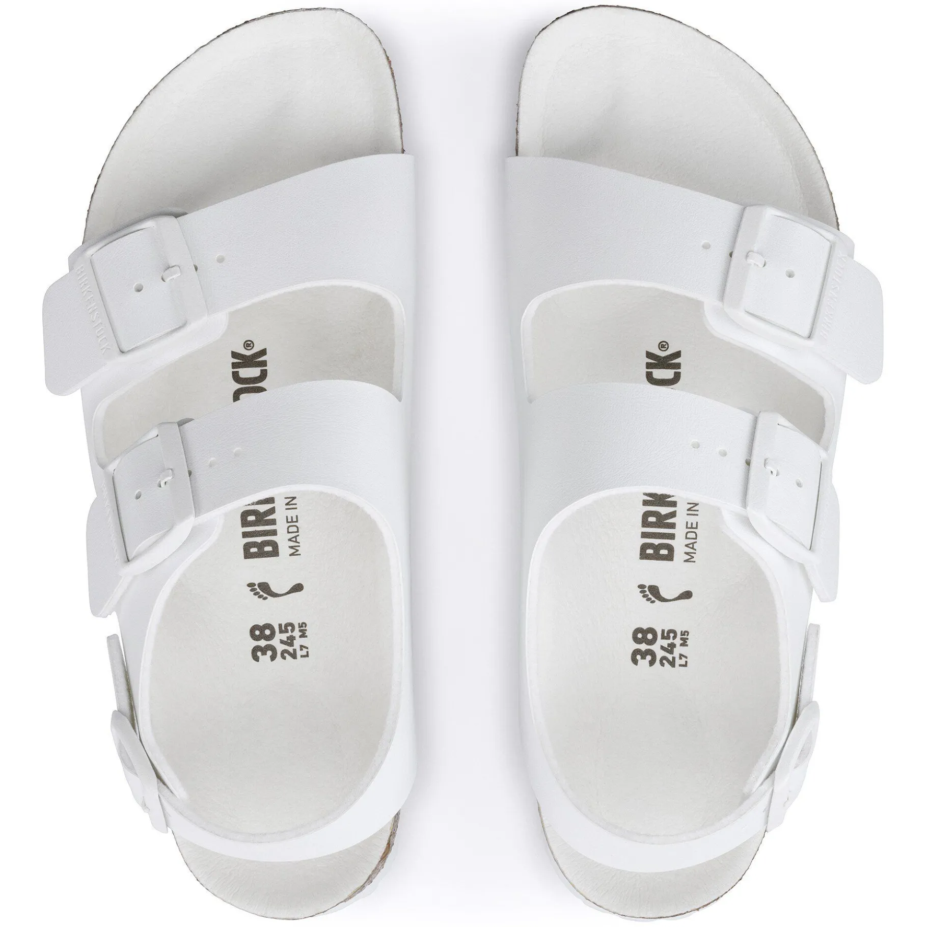 New Birkenstock Milano Bs Triples White