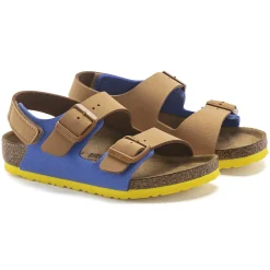Sale Birkenstock Milano Hl Kids Caramel/Ultra Blue