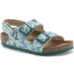 Cheap Birkenstock Milano Hl Kids Big Dino Light Blue