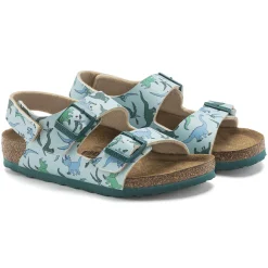 Cheap Birkenstock Milano Hl Kids Big Dino Light Blue