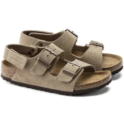 Store Birkenstock Milano Hl Suede Kids Taupe