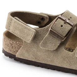 Store Birkenstock Milano Hl Suede Kids Taupe