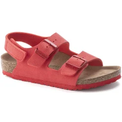 Cheap Birkenstock Milano Kids Vegan Active Red