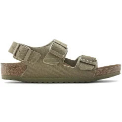 Flash Sale Birkenstock Milano Kids Vegan Vegan Canvas Faded Khaki