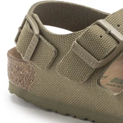 Flash Sale Birkenstock Milano Kids Vegan Vegan Canvas Faded Khaki