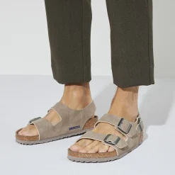 Online Birkenstock Milano Vegansk Desert Dust Gray Taupe