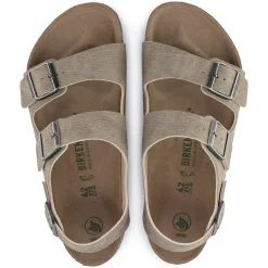 Online Birkenstock Milano Vegansk Desert Dust Gray Taupe