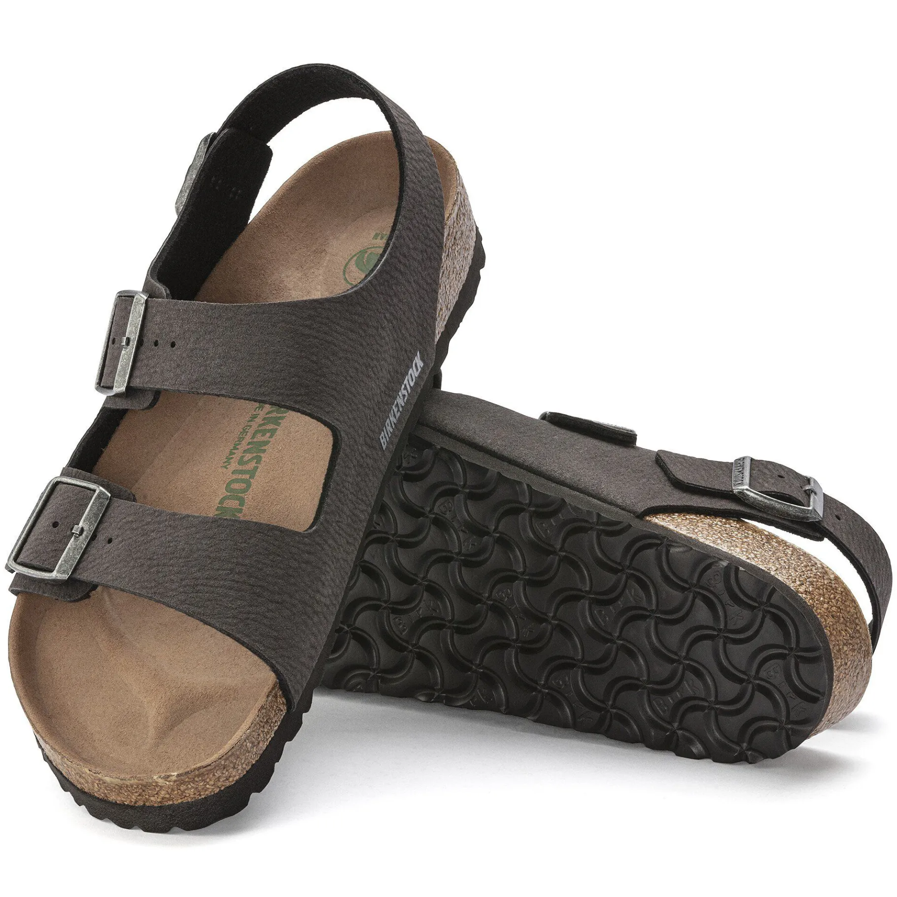 Sale Birkenstock Milano Vegansk Desert Dust Black