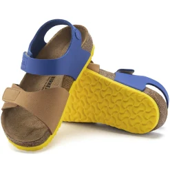 Fashion Birkenstock Palu Kids Logo Bs Caramel/Ultra Blue