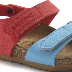 Cheap Birkenstock Palu Kids Logo Bs Sky Blue/Active Red
