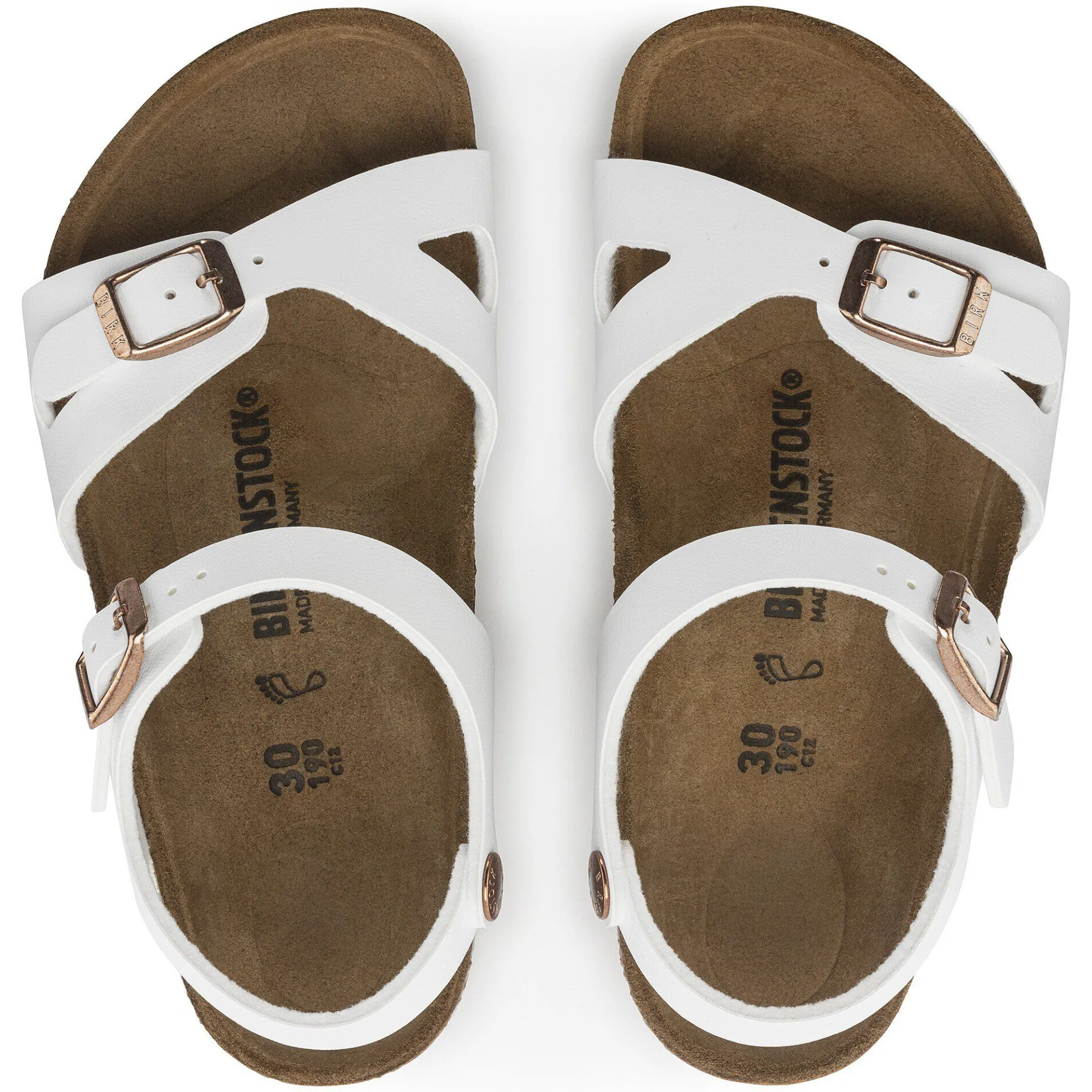 Discount Birkenstock Rio Kids White