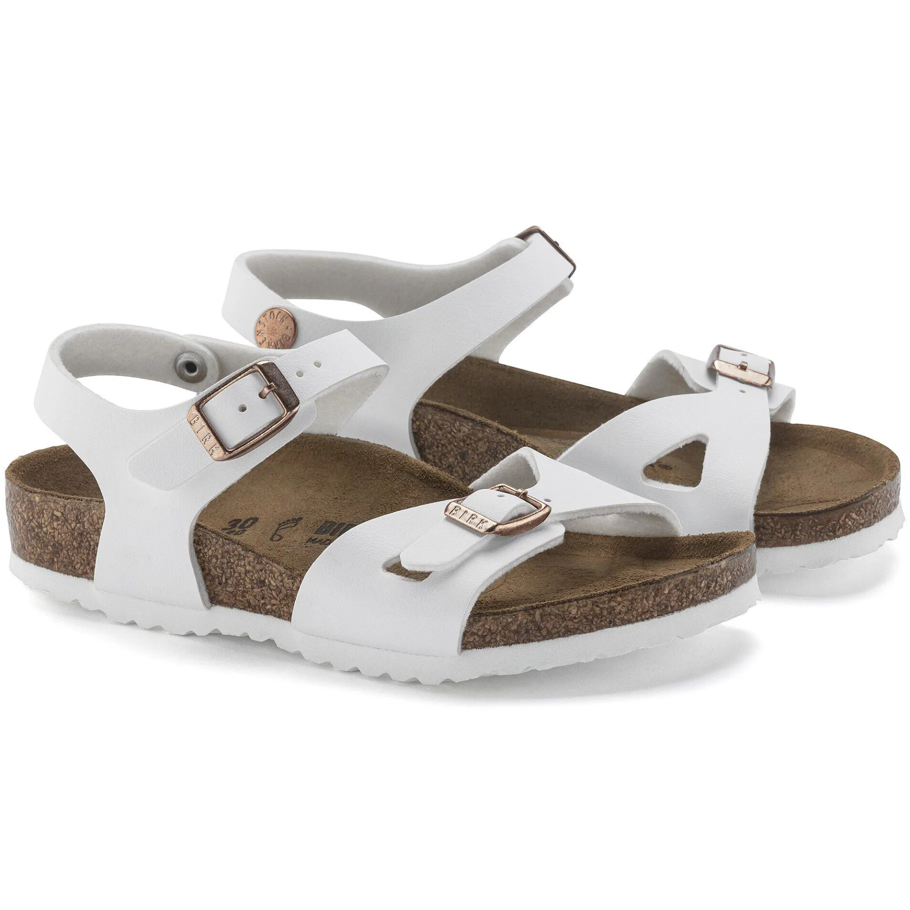 Discount Birkenstock Rio Kids White