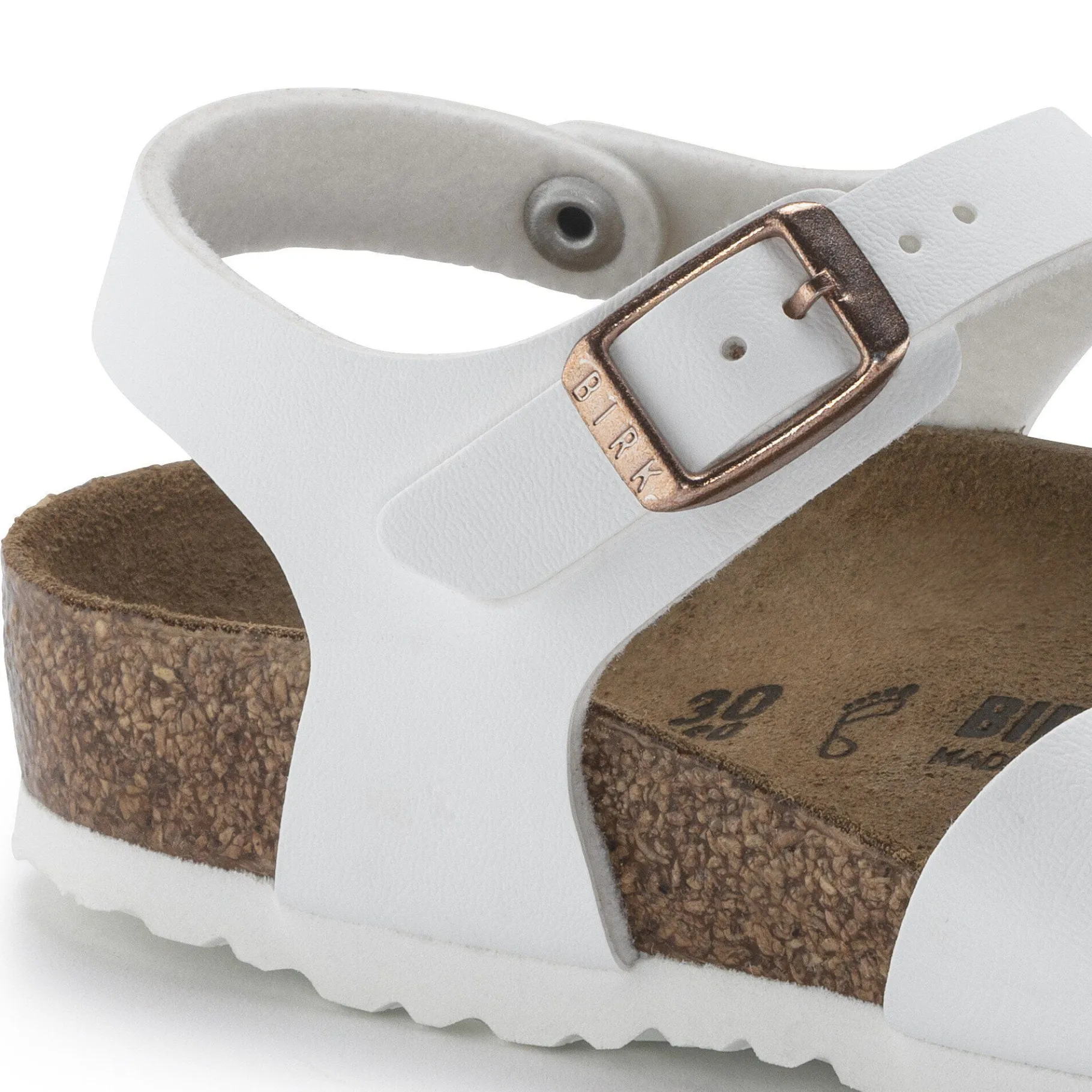 Discount Birkenstock Rio Kids White