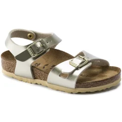 Fashion Birkenstock Rio Kids Electric Metallic Gold