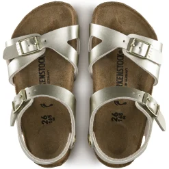 Fashion Birkenstock Rio Kids Electric Metallic Gold
