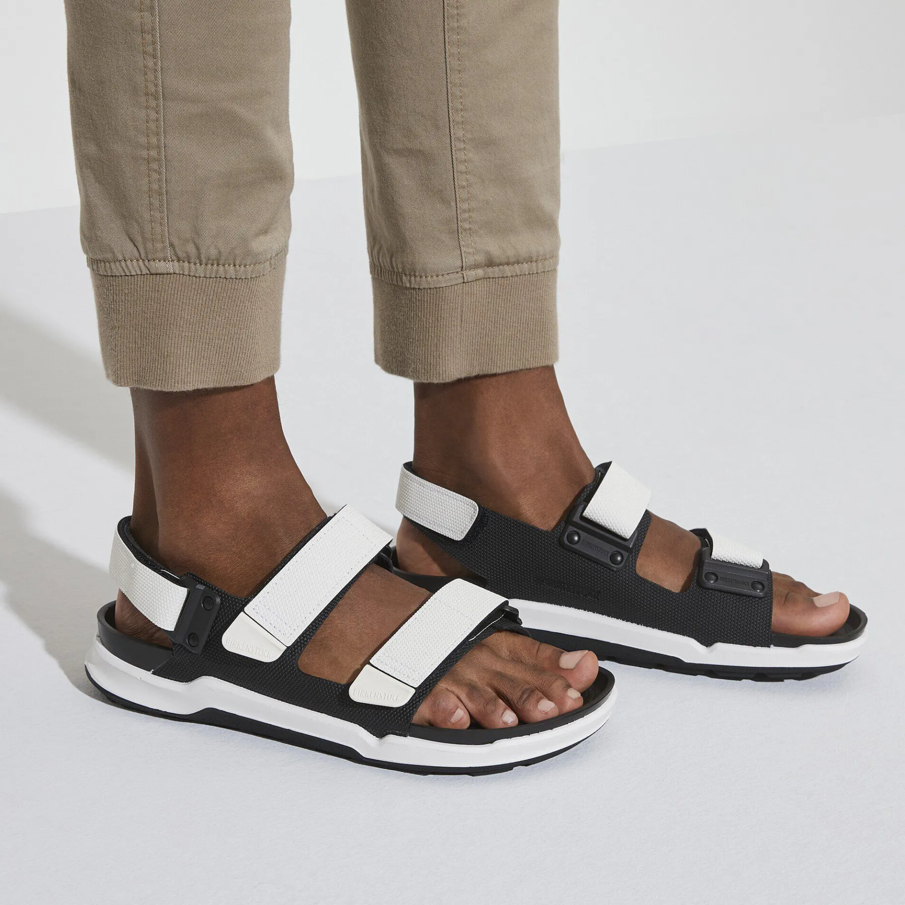 Online Birkenstock Tatacoa Herrer Futura Black/White