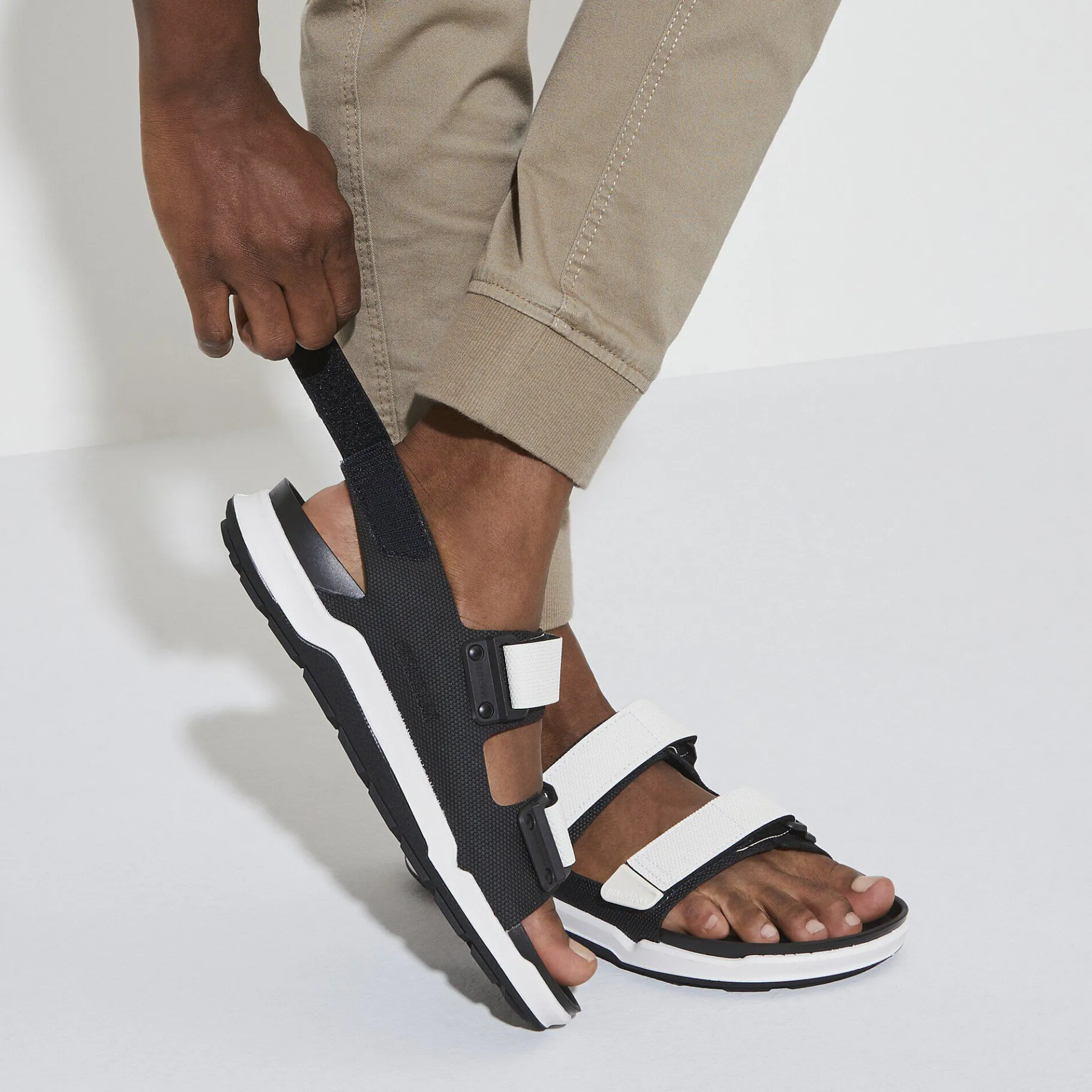 Online Birkenstock Tatacoa Herrer Futura Black/White