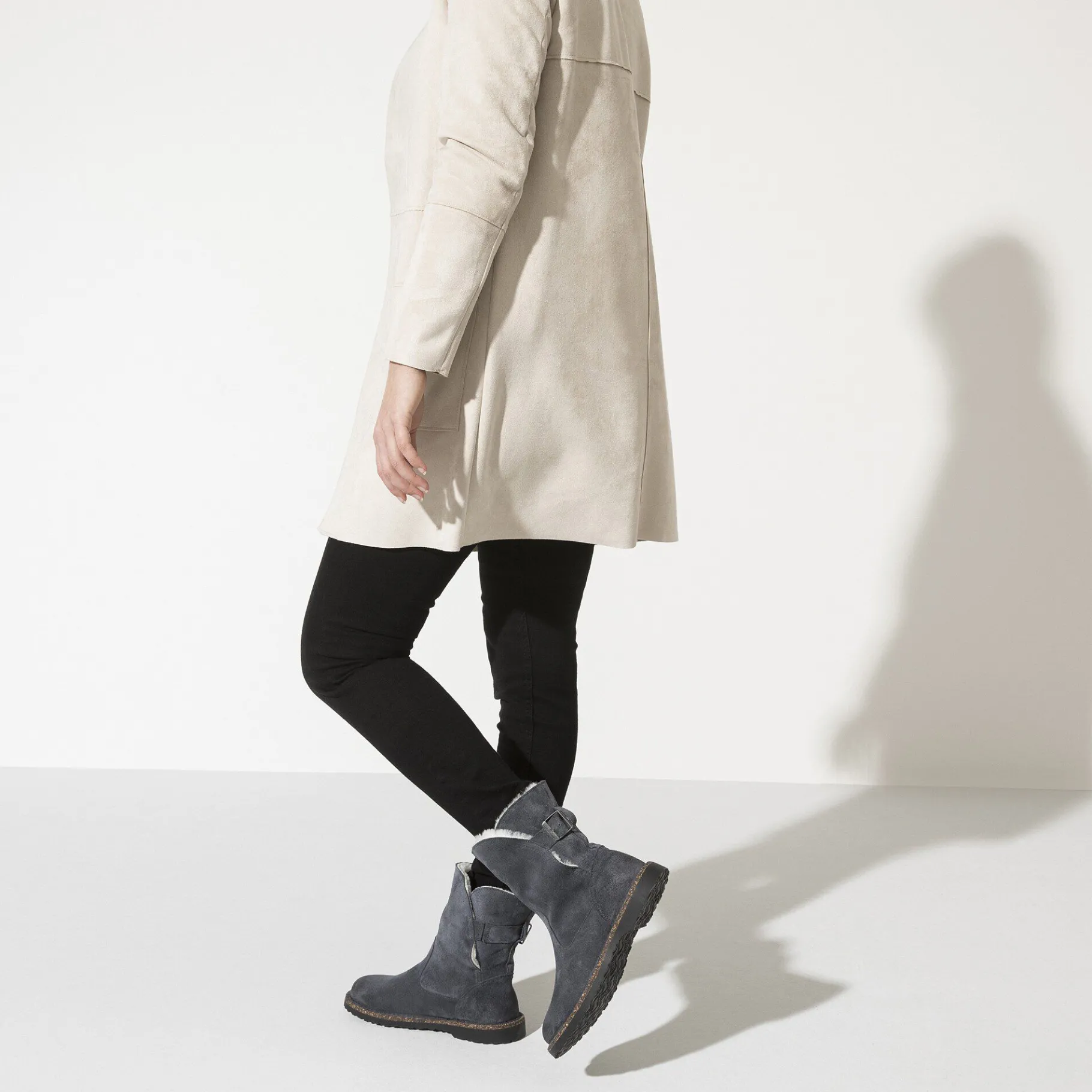 Fashion Birkenstock Uppsala Lammeskind Graphite