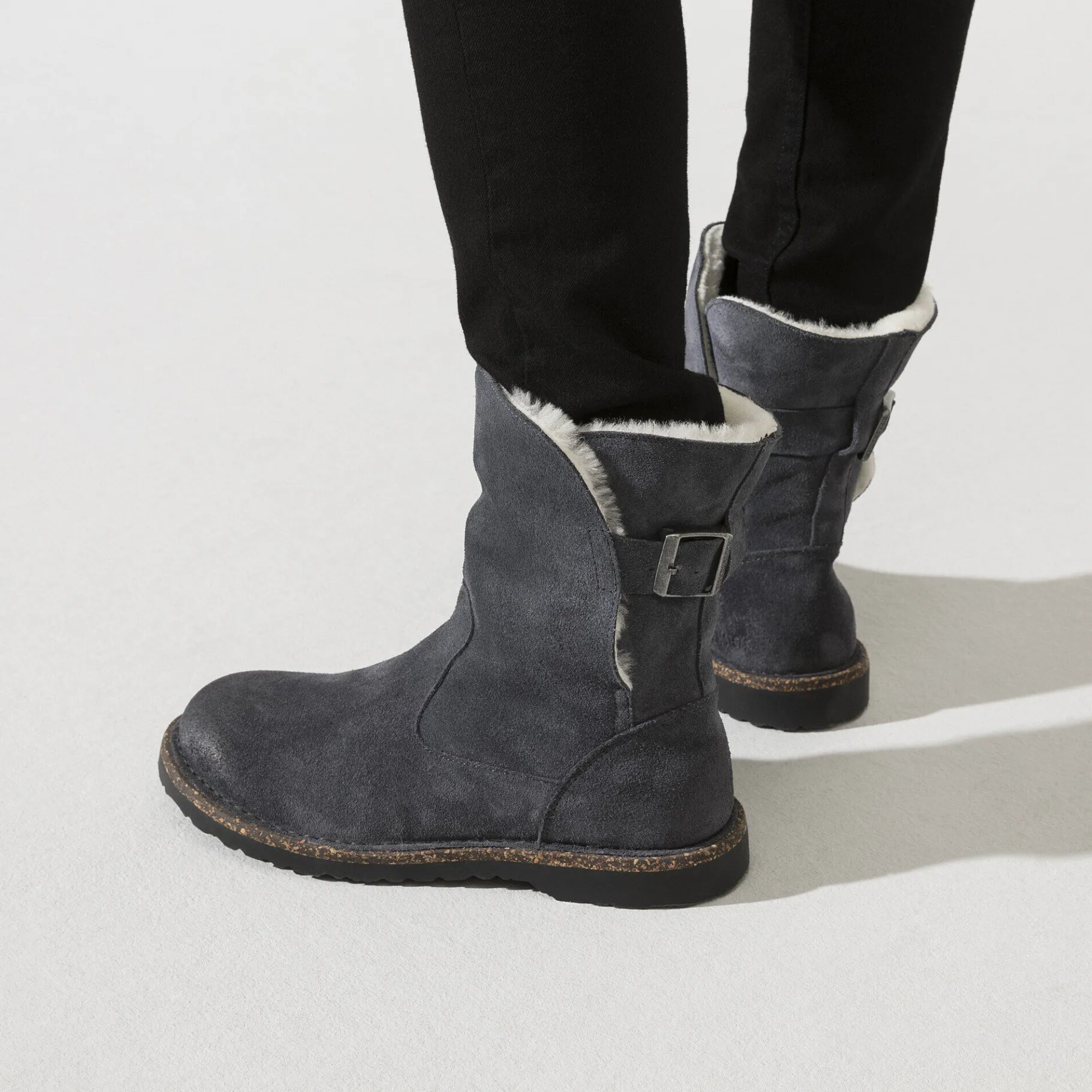 Fashion Birkenstock Uppsala Lammeskind Graphite