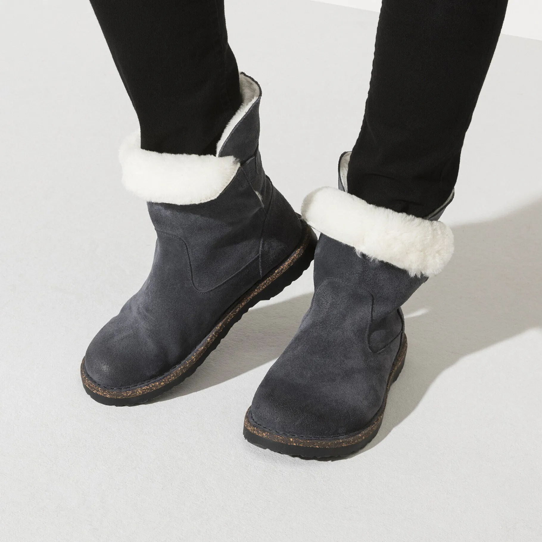 Fashion Birkenstock Uppsala Lammeskind Graphite